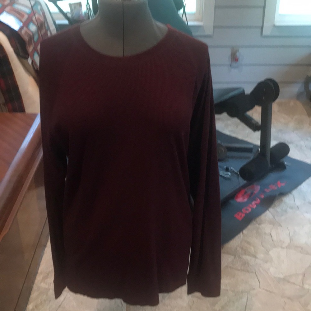 American Rag Burgundy Top Long Sleeve Size XXL